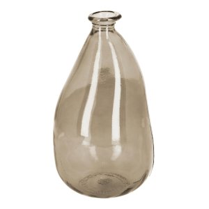 KAVE HOME Brenna medium vase - brun genbrugs glas (H:36)
