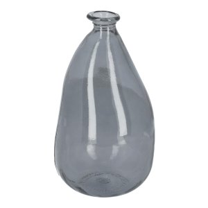 KAVE HOME Brenna medium vase - bl genbrugs glas (H:36)