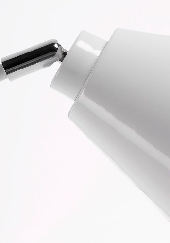 KAVE HOME Tescarle bordlampe i bk og stl med hvit finish