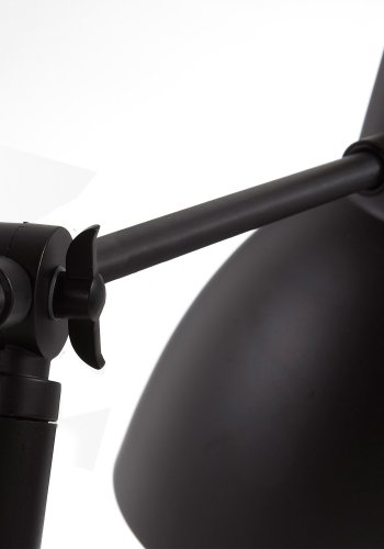 KAVE HOME Scarlett bordlampe - sort/naturmetall/tre 