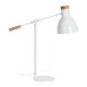 KAVE HOME Tescarle bordlampe i bk og stl med hvit finish