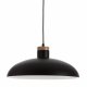 KAVE HOME Margot taklampe - svart/naturmetall/tre, rund (38)