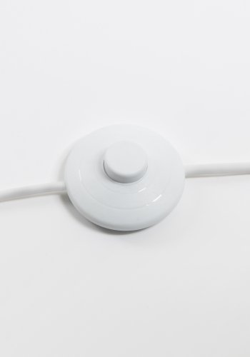 KAVE HOME Juhe gulvlampe - finér i naturaske og hvit stl/marmor