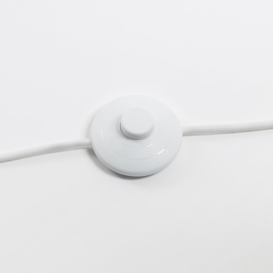 KAVE HOME Juhe gulvlampe - finér i naturaske og hvit stl/marmor