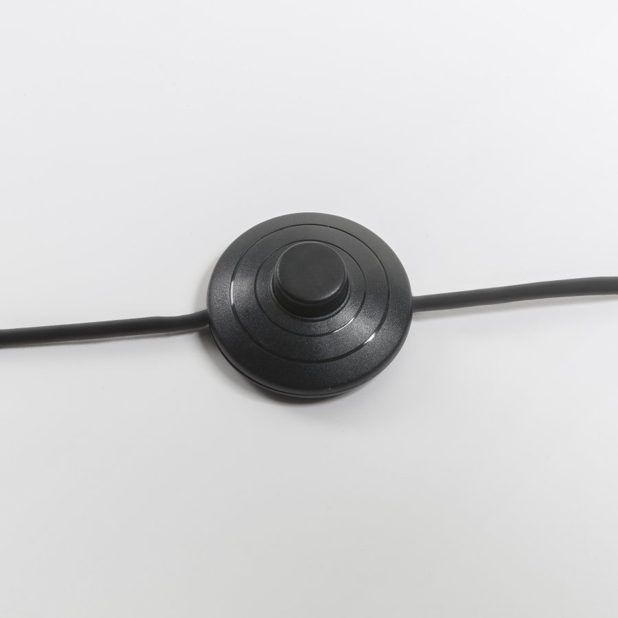 KAVE HOME Juhe gulvlampe - gull stl og sort stoff/marmor