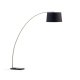KAVE HOME Juhe gulvlampe - gull stl og sort stoff/marmor