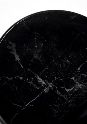 KAVE HOME May gulvlampe - svart bomull, stl og marmor