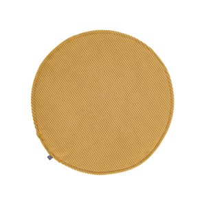 KAVE HOME Sora stolehynde - sennepsgul fljl stof (35)