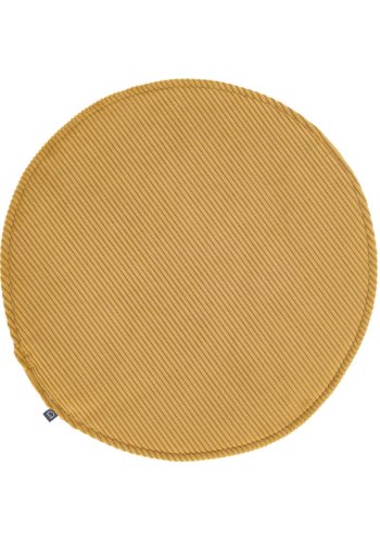 KAVE HOME Sora stolpute - sennepsgul flyelsstoff (35)