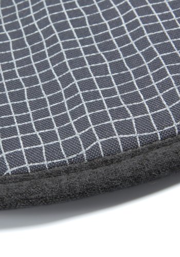 KAVE HOME stolpute i silke, rund - grafittgr stoff (35)