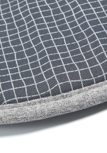 KAVE HOME Silke stolpute, rund - lys gr stoff (35)