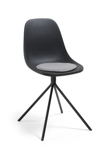 KAVE HOME Silke stolpute, rund - lys gr stoff (35)