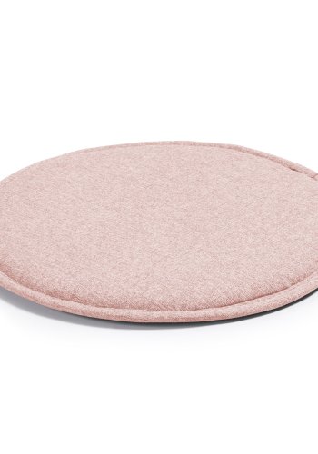 KAVE HOME Silke stolpute, rund - rosa stoff (35)