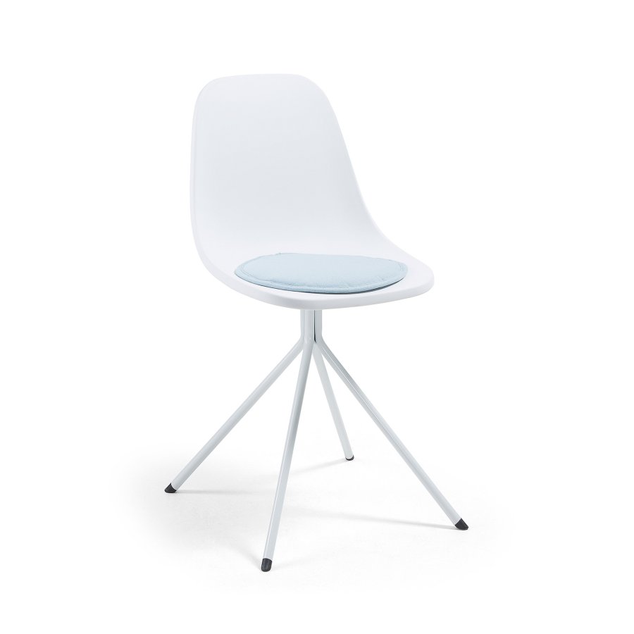 KAVE HOME stolpute i silke, rund - lysebltt stoff (35)