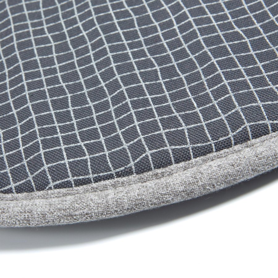 KAVE HOME Silke stolpute, rund - bordeaux stoff (35)