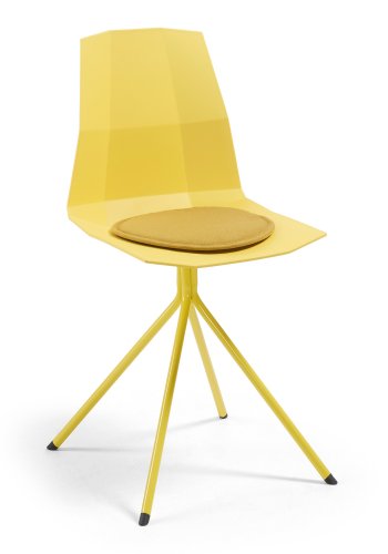 KAVE HOME stolpute i silke, rund - sennepsgult stoff (35)