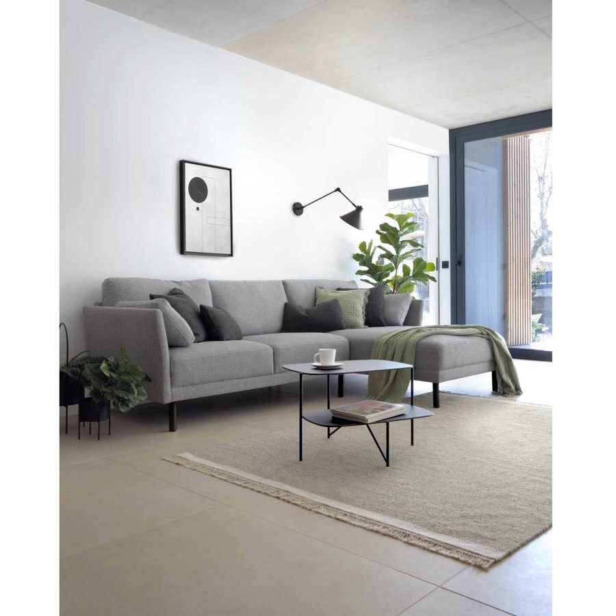 KAVE HOME Odine vegglampe - svart metall 