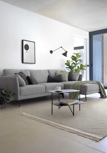 KAVE HOME Odine vegglampe - svart metall 