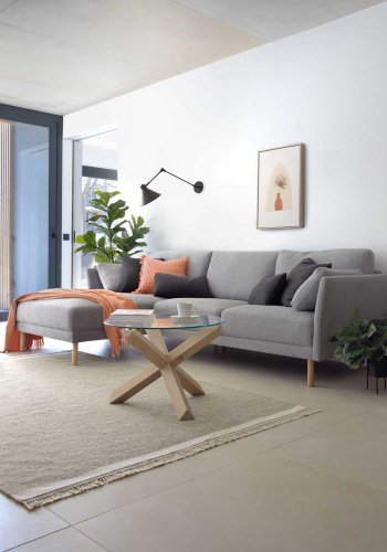 KAVE HOME Odine vegglampe - svart metall 