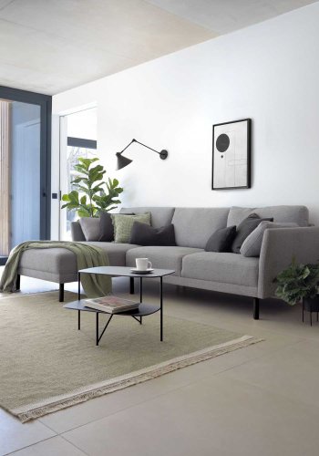 KAVE HOME Odine vegglampe - svart metall 