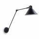 KAVE HOME Odine vegglampe - svart metall 