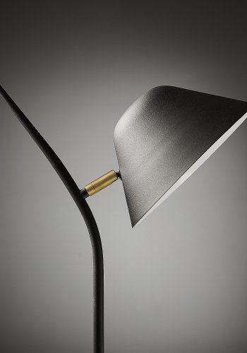 KAVE HOME Aurelia gulvlampe i stl med sort finish