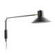 KAVE HOME Aria vegglampe i stl med sort finish