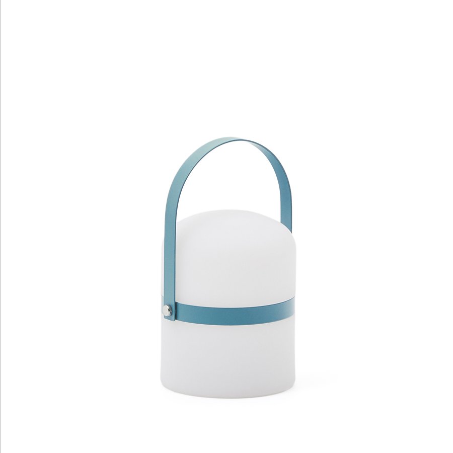 KAVE HOME Ridley mini LED-bordlampe i bl polyetylen