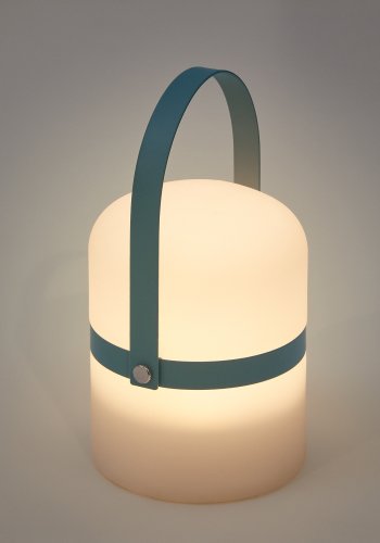 KAVE HOME Ridley mini LED-bordlampe i bl polyetylen