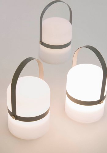 KAVE HOME Ridley mini LED-bordlampe i bl polyetylen