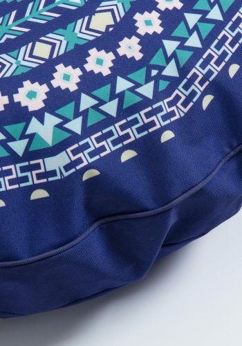 KAVE HOME Ashleen puf, rund - bl� polyester (�60)