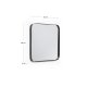 KAVE HOME Marco svart metall veggspeil 40 x 40 cm