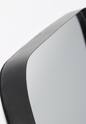 KAVE HOME Marco svart metall veggspeil 40 x 40 cm