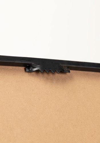 KAVE HOME Marco svart metall veggspeil 40 x 40 cm