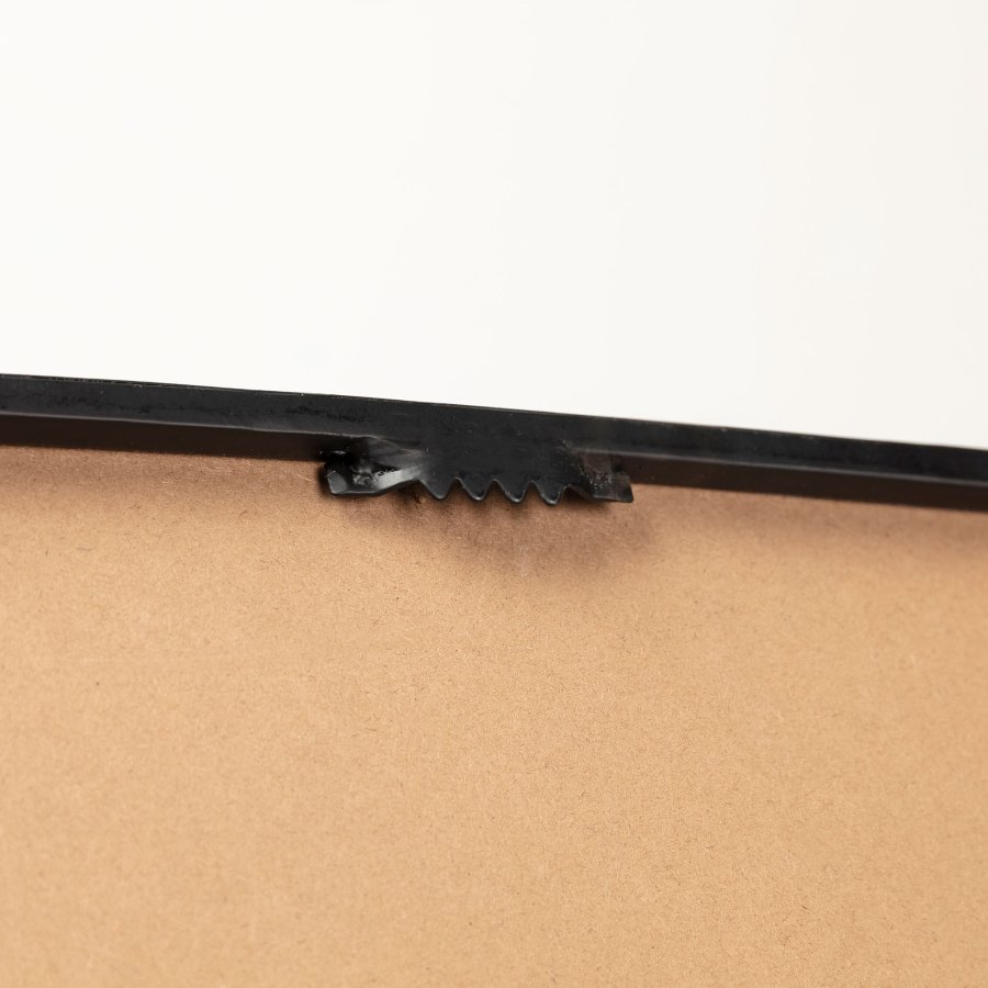 KAVE HOME Marco svart metall veggspeil 40 x 40 cm