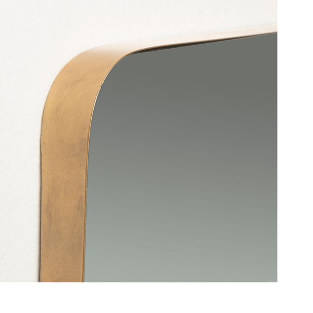 KAVE HOME Marcus vgspejl - spejlglas og guld metal (100x30)