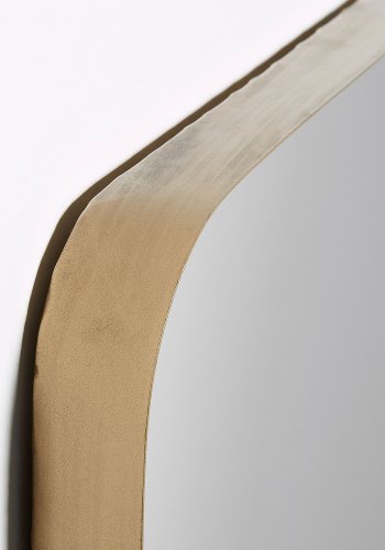 KAVE HOME Marco veggspeil, firkantet - speilglass og gullstl (60x60)