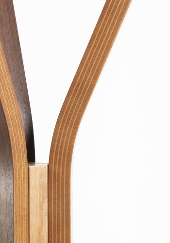 KAVE HOME Benzara stumtjener - naturlig valnttfinish