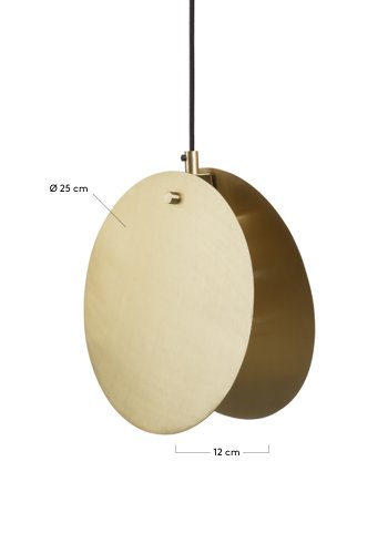 KAVE HOME Monica taklampe - messingstl