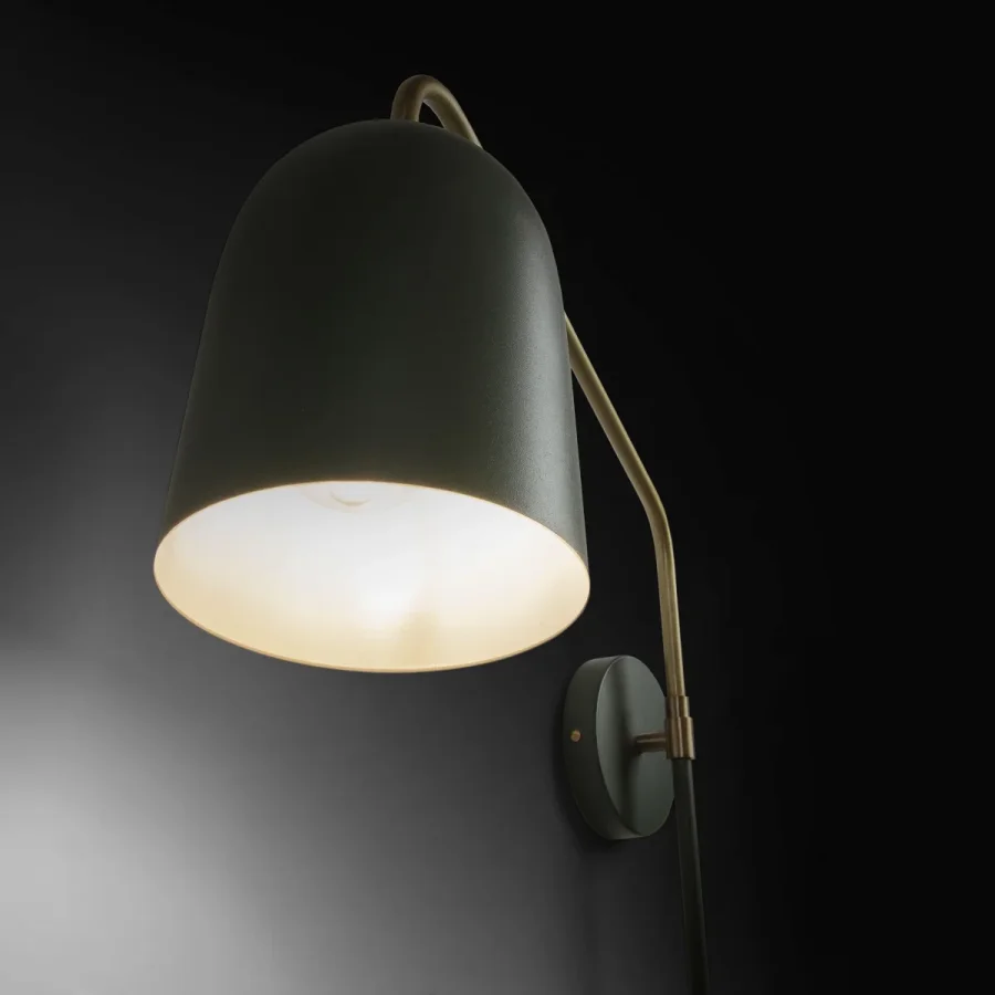KAVE HOME Bjerne vegglampe - grnt metall 
