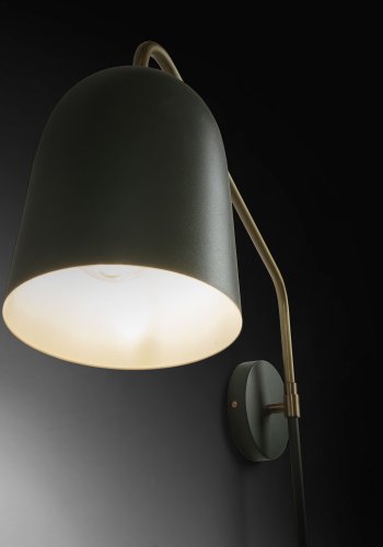 KAVE HOME Bjerne vegglampe - grnt metall - OUTLET