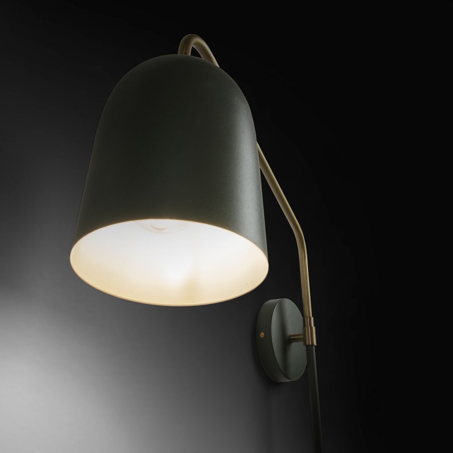 KAVE HOME Bjerne vegglampe - grnt metall 
