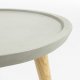 KAVE HOME rund Livy sidebord - gr cement og natur gummitr (40)