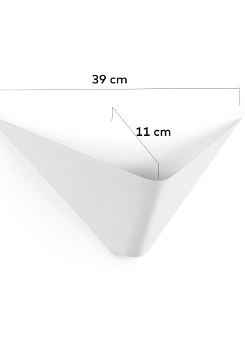 KAVE HOME Ginebra vegglampe i hvit