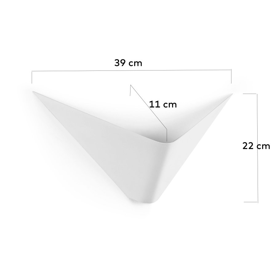 KAVE HOME Ginebra vegglampe i hvit