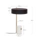 KAVE HOME Phant bordlampe - hvit marmor og svart metall