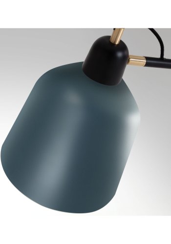 KAVE HOME Olimpia gulvlampe - grtt og mrkebltt metall