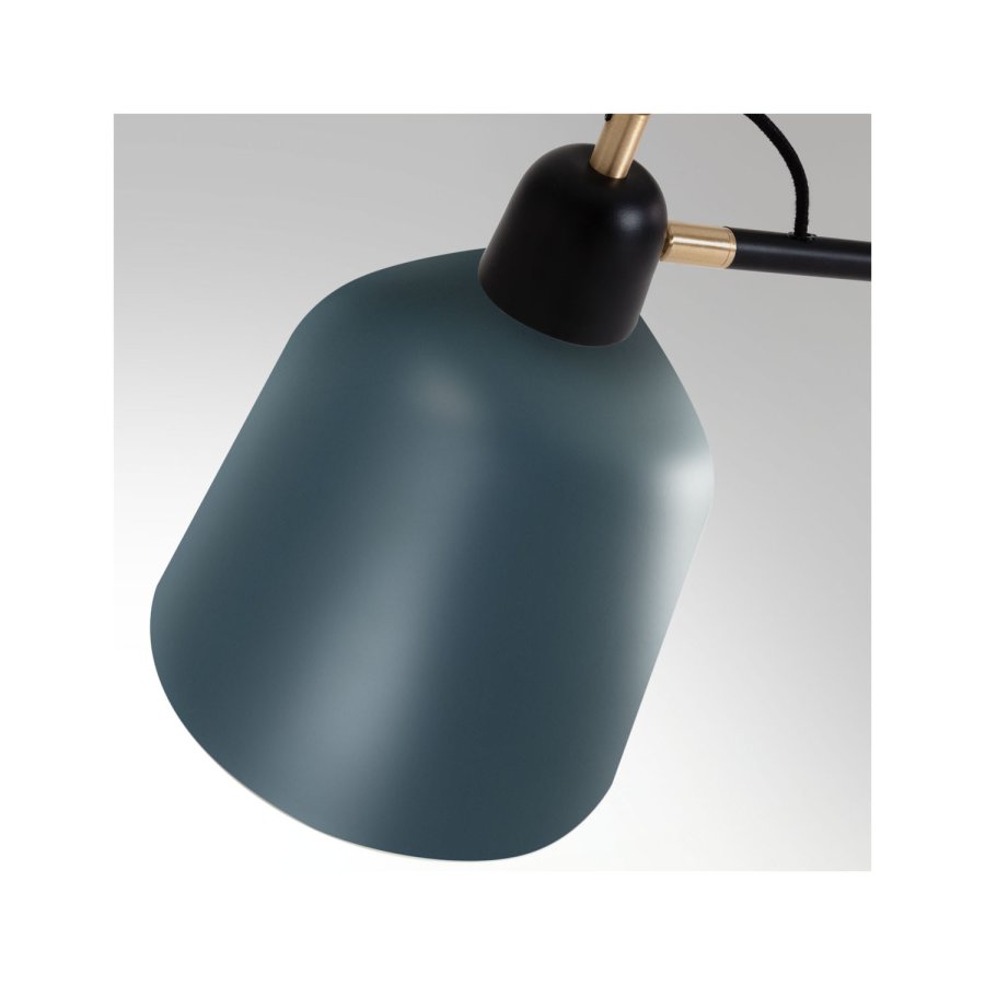 KAVE HOME Olimpia gulvlampe - grtt og mrkebltt metall