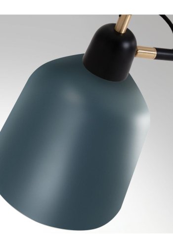 KAVE HOME Olimpia gulvlampe - grtt og mrkebltt metall