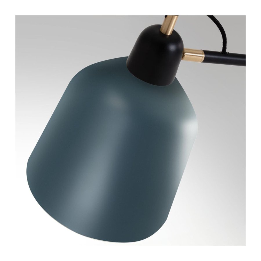 KAVE HOME Olimpia gulvlampe - grtt og mrkebltt metall